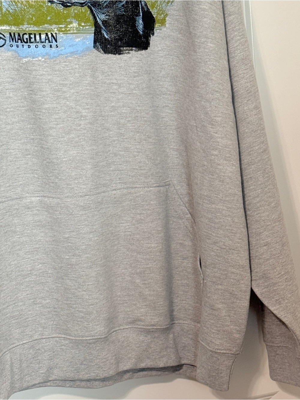 π Magellan Outdoors Black Lab Hunting Hoodie Gray 2XL Pullover - Picture 7 of 16